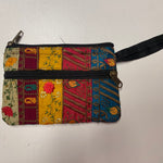Load image into Gallery viewer, 4. Fabric wallet with 2 pockets, large, with handle