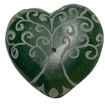 Load image into Gallery viewer, Incense holder Carved Soapstone Chakra heart