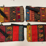 Load image into Gallery viewer, 4. Fabric wallet with 2 pockets, large, with handle