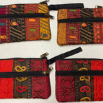 Load image into Gallery viewer, 4. Fabric wallet with 2 pockets, large, with handle