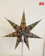 Load image into Gallery viewer, 4. Black Christmas star 7 points