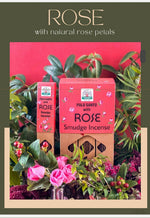 Load image into Gallery viewer, Ros & Palo Santo Namaste India handrullad indisk rökelse
