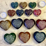 Load image into Gallery viewer, Incense holder Carved Soapstone Chakra heart