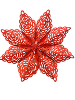 Load image into Gallery viewer, 5. Poinsettia snowflake white large