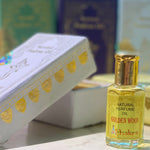 Load image into Gallery viewer, Golden Woods parfymolja 10 ml – Chakra Natural Perfume Oil roll-on från Indien | Beauty of India

