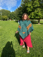 Load image into Gallery viewer, Striped Poncho with Hood
