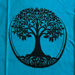 Ladda upp bild till gallerivisning, linne med tree of life tryck viskos sommarkläder blå
