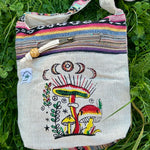 Load image into Gallery viewer, Hemp shoulder bag with motif
