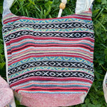 Load image into Gallery viewer, Hemp shoulder bag with motif
