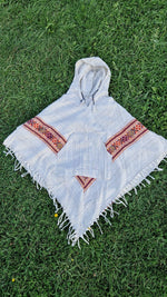 Load image into Gallery viewer, Striped Poncho with Hood
