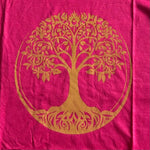 Ladda upp bild till gallerivisning, Bohemiskt linne i viskos – lös och luftig modell med unikt tryck Tree of life ceris 
