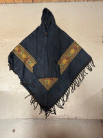 Load image into Gallery viewer, Striped Poncho with Hood
