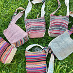 Load image into Gallery viewer, Hemp shoulder bag with motif
