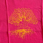 Ladda upp bild till gallerivisning, linne med buddha tree of life tryck viskos sommarkläder rosa 
