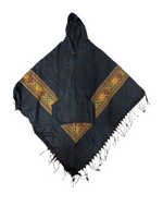 Load image into Gallery viewer, Striped Poncho with Hood
