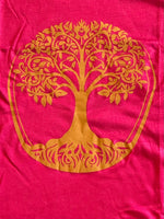 Ladda upp bild till gallerivisning, linne med tree of life tryck viskos sommarkläder Rosa 
