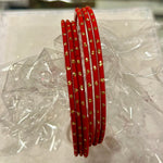 Load image into Gallery viewer, L Färgglada matta Bangles – Indiska armband 6 för 20 kr
