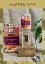 Load image into Gallery viewer, Frangipani Mist – Namaste India Orchard Fresh Smudge Rökelse
