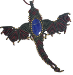 Ladda upp bild till gallerivisning, Drake halsband i Makramé halsband med kristall
