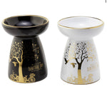 Load image into Gallery viewer, Eden Metallic Gold Tree Aroma Lamp for Oil and Wax in Ceramic 
